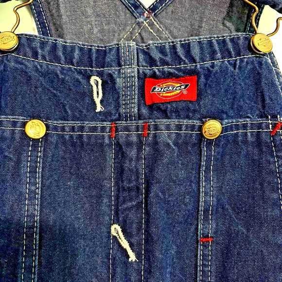 Dickies Other - Dickies Denim Bib Overalls Men 36X26 Dark Wash Carpenter Workwear Heavy Duty